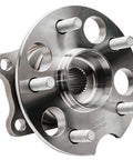 Side view of Rear Wheel Bearing Hubs Assembly Kit for AWD Toyota Highlander Venza Lexus RX330 RX350 RX400h 2004 Through 2016 2 Pack 5 Lug Beefy Drop In Replacement Durable Wheel Hub Bearings.