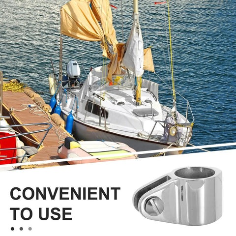Stainless Steel Bimini Top Ball Cap For 25mm Tubes Marine Boat Hardware Easy Install No Fuss Mounting For Deck And Umbrella Shaft On Floating Docks And Yacht Canopy With Quick Release Eye End on sailboat dock