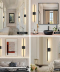 Total Vibe Shift Battery Operated Wall Sconce Set Of Two With Remote Touch Control Dimmable Led Wireless Black Light 350 Degree Rotation bathroom and living room decor