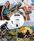Hydration Bladder With Large Opening No Spill Design, Leak Proof Reservoir And Quick Connect System in outdoor settings.