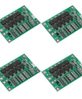 4 Pack 3S 40A Battery Management System for 18650 Li Ion Batteries, green PCB circuit boards for battery protection.
