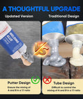Comparison of updated versus traditional epoxy glue design, highlighting Heavy Duty Epoxy Glue Set That Cures In Five Minutes features.
