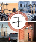 Upgraded Utility Trailer Tool Rack With Eight Tool Holes, Heavy Duty Trailer Accessories on truck and trailers, rust resistant