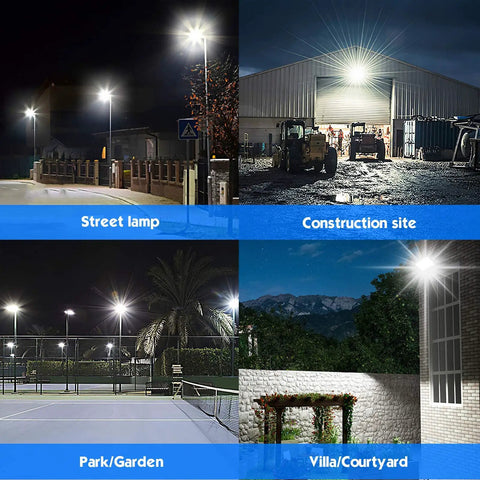 Outdoor Led Flood Light 200W With Bluetooth App Control illuminating street, construction, park, villa at night