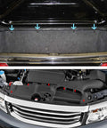 Fender Rivet Clips 10mm 91503 SZ3 003 Original Replacement Kit installed in Honda and Acura vehicles showing trunk and engine compartments.