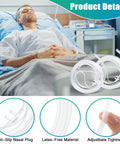 Anglechic 7ft adult nasal cannula tubing, clear latex-free with curved nose piece; 10-pack