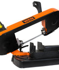 Workhorse Benchtop Metal Band Saw With Variable Speed 125 To 260 Fpm Bevel Cutting 0 To 60 Degrees Cuts Pipes Up To 5 Inches