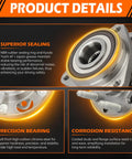 Front And Rear Wheel Hub Bearing Assembly With ABS 5 Lug Direct Fit For Chevy Equinox Impala Malibu GMC Terrain Cadillac XTS CTS Buick Allure Lacrosse Regal Saab Nine Five product details showing sealing and resistance features