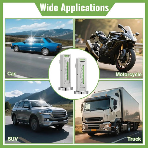 Wide applications of Two Pack Magnetic Camber Alignment Tools Universal Adjustable Camber Caster Gauge for vehicles.