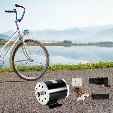 Beefy 800W Brushed Motor Kit For Electric Bikes Scooters Skateboards And Trikes 36V System With 2800rpm Torque Boost shown by lake