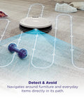 Robot Vacuum Cleaner With Beastly Suction For Pet Hair On Rugs And Hard Floors navigating around toys and shoes with LiDAR
