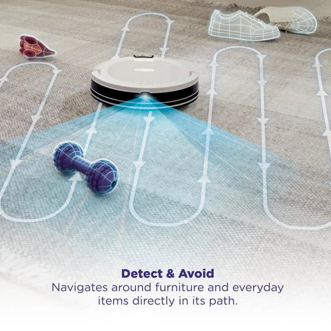 Robot Vacuum Cleaner With Beastly Suction For Pet Hair On Rugs And Hard Floors navigating around toys and shoes with LiDAR