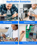 Handheld Digital Oscilloscope Kit With 2 Channel Input, 120MHz Bandwidth in automotive and electronics diagnostics scenarios.