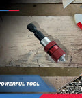 Adjustable Depth Screwdriver Bit Holder With Magnetic Quick Change One Quarter Inch Bit Holder For Impact Drills And Shafts