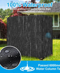 Tough As Nails 600D Oxford hammock glider cover waterproof test for 2-3 seater outdoor swing 86x48x67 inch in rain showing fabric
