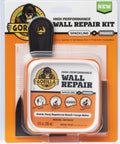 Heavy Duty Wall Repair Kit With Spackling And Primer 8 Oz Tub For Patching Small And Large Holes In Walls And Ceilings Includes 4 Inch Self Adhesive Patch Putty Knife And Sanding Block For Quick Clean Fixes with packaging