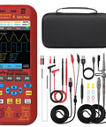 2 Channel Digital Handheld Oscilloscope With 50MHz Bandwidth And 250MSaS Real Time Sampling, 20,000 Counts Multimeter, And 7 Waveform Signal Generator with accessories