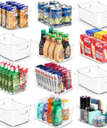 Straight Up Kitchen Pantry Game Changer This Twelve Pack Of Clear Plastic Storage Bins And Bold Black Labels shown with food and supplies for organization.