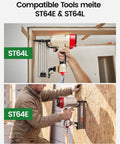 14 Gauge Concrete T Nails 1 1/2 Inch 800 PCS Total For Electric And Pneumatic Nailers, 2 Boxes Of 400 Nails, Smooth Feeding, Less Bending For Poured Basement Walls And Concrete For Pros And DIYers, compatible with meite ST64E and ST64L nailers