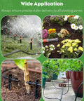 200 Ft 1/4 Inch Drip Irrigation Tubing Blank Distribution Tube PVC For Garden Watering System Roll in garden setup
