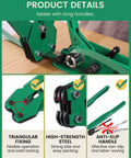 Detail of the Heavy Duty Pet Strap Kit With Manual Tensioner, showing long handles and high-strength steel components.
