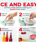 Countertop Shaved Ice Maker Whip Up Fresh Snow Cones And Frosty Slushies Quick Like That steps to make frozen treats.