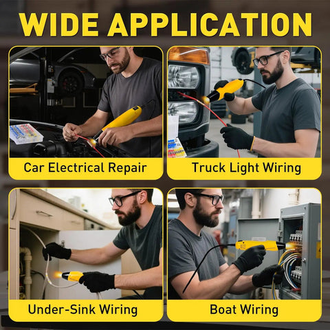 All In One Solder Seal Wire Connector Kit With Mini Heat Gun Waterproof Heat Shrink 10 To 26 AWG for automotive marine wiring repair