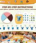 Air Dry Clay Kit For Kids With 12 Animal Sculpting Molds And 4 Vibrant Colors, Ultra Light Soft Modeling Clay tutorials guide