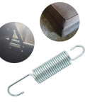 Top Tier Replacement Recliner Mechanism Tension Springs With Long Neck Hook Style For Hassle Free Furniture Repair And Couch Fix Beefy Steel Construction Easy Swap 3 5/8 Inch Overall Length One Piece Kit with galvanized steel spring.