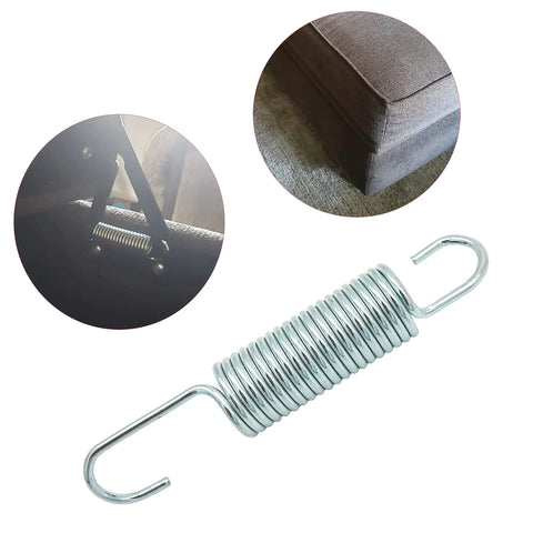 Top Tier Replacement Recliner Mechanism Tension Springs With Long Neck Hook Style For Hassle Free Furniture Repair And Couch Fix Beefy Steel Construction Easy Swap 3 5/8 Inch Overall Length One Piece Kit with galvanized steel spring.