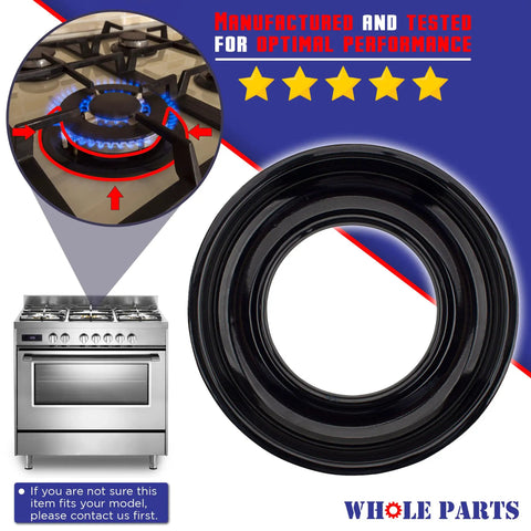 PA030002BK Black Burner Bowl Replacement For Open Burner Ranges Ovens And Stoves Fits Viking And Other Models Drip Bowl Replaces 810768