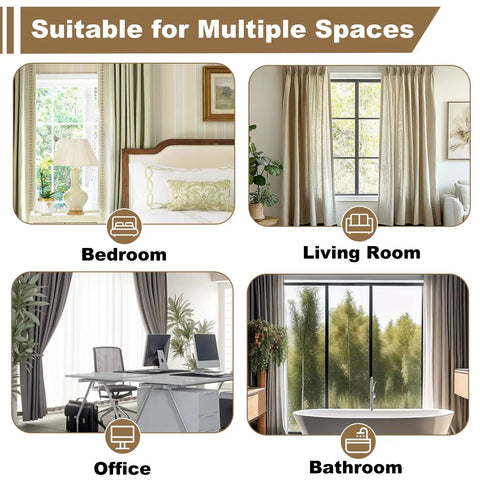 Ultra Smooth No Jam Silent Wall Mounted Curtain Track System With Aluminum Sliding Rails And Heavy Duty Roman Rod Modern Room Divider For Living Room And Bedroom Black Seven Point Two Feet bedroom living room office bathroom