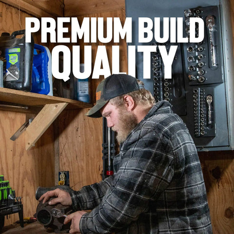 Man in plaid shirt using Magnetic Socket Toolbox Organizer With Ratchet Holder And Three Trays in workshop