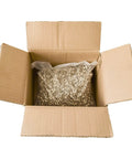 No Sweat M4 Brass Threaded Inserts For Injection Molding And Hobbyist 3D Prints Bulk in an open cardboard box.