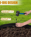 Rubber mallet used with Heavy Duty Black Landscape Edging 2 Inches Tall 33 Feet Long All In One Kit with anchoring spike.