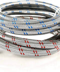 Stainless Steel Washing Machine Hoses 4 Foot Burst Proof 2 Pack Hot And Cold Water Supply Hoses For Washing Machines