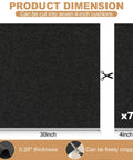 Recliner Floor Protector Pads For Hardwood Floors No Slip 30 By 30 Inches Thick Felt Floor Mats For Swivel Chairs And Carpets