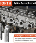 48 Piece Screw Extractor And Left Hand Drill Bit Set For Removing Damaged Frozen Rusted Rounded Off Bolts Nuts And Screws