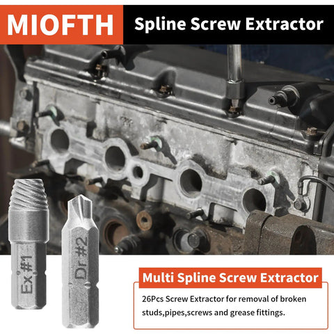 48 Piece Screw Extractor And Left Hand Drill Bit Set For Removing Damaged Frozen Rusted Rounded Off Bolts Nuts And Screws