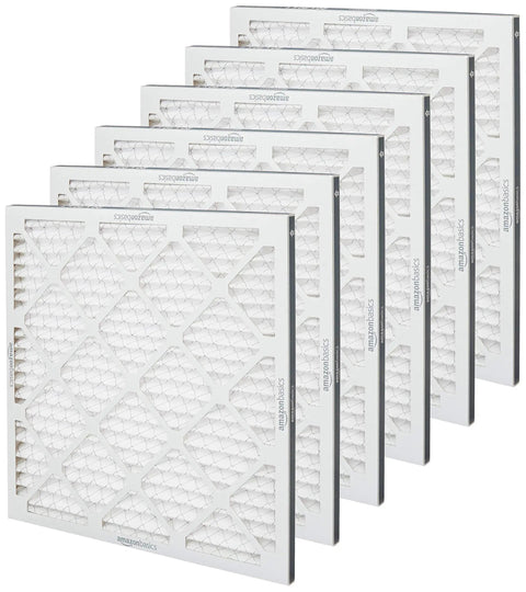 20x20x1 Air Filter 6 Pack MERV 11 For AC and Furnace traps dust, pet dander, pollen with electrostatic filtration