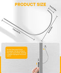 Diagram of 40 Pack Picture Hangers Super Hooks For Drywall No Tools Needed Holds Up To 100 Lbs Silver Finish Heavy Duty Design