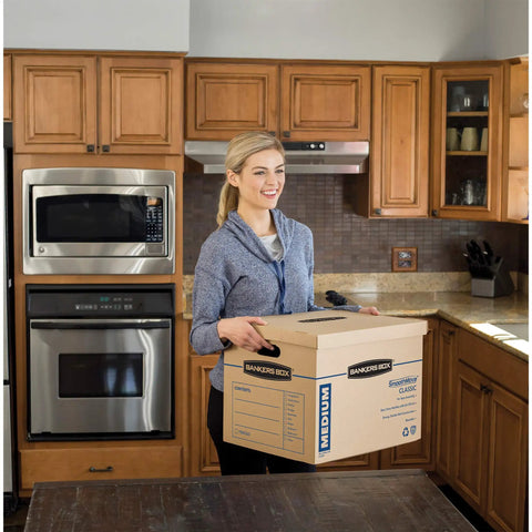 Solid Gear Medium Moving Boxes 20 Pack With Tapeless Assembly And Reinforced Carry Handles To Help You Haul Your Stuff Smoothly And Kick The Packing Hassle Right Out While Keeping Things Tight And Secure During Any Big Move