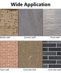 Hordion 2-inch concrete hole saw with SDS-Plus shank; collage of brick, cement, adobe, foam, and concrete walls.