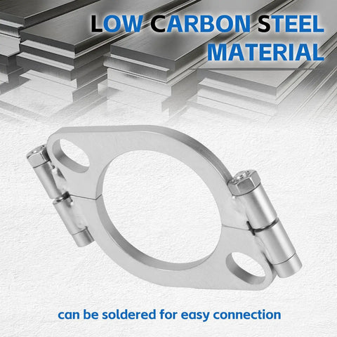 3.0 Inch Split Exhaust Flange Repair Kit 2 Pack With Flat Split Flange Replacement Kit in low carbon steel material