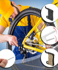 Cyclist installs Six Pairs Resin Bike Brake Pads For Disc Brakes Compatible With Shimano Deore XT XTR LX SLX Hone Alfine Saint