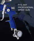 Air Adjusting Valve Regulator With Gauge For Spray Guns And Pneumatic Tools One Quarter Inch NPT Dial In Pro Grade Precision