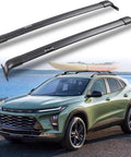 Rugged Roof Rack Cross Bars For 2024 2025 2026 Chevy Trax With Side Rails Easy No Drill Install Aluminum Cargo Rack For Bike Kayak Ski Gear Built For Adventure With Durable Aluminum And 220 Lbs Capacity For Easy Storage on green SUV with kayak