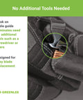 Close-up of Pocket Cable Stripping Tool With High Carbon Steel Blade, 7 Inch, showing hook on cable guide in use.