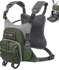 Fly Fishing Chest Pack With Workstation And Quick Release Lightweight Tackle Bag large capacity for two fly boxes