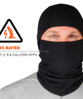 Winter Balaclava for Cold Weather Fire Resistant FR Compliant Meets ASTM F1506 and NFPA 2112 Arc Rated CAT 2 9.4 Cal Per Sq Cm ATPV